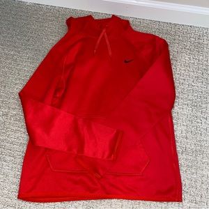 Red Nike hoodie